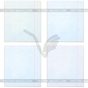 Exercise Book Sheets - vector image