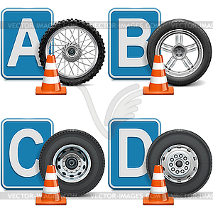 Vehicle Categories - vector clipart