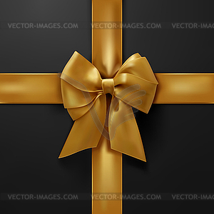 Golden Bow - vector clipart