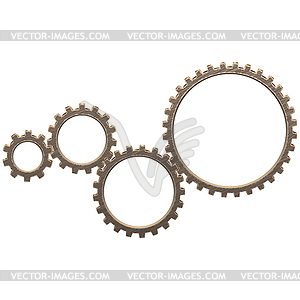 Gearwheels Mechanism - vector clipart