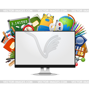 Distance Learning Concept - vector image