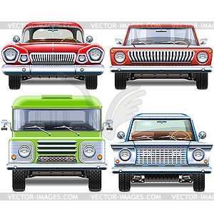 Automobile Front View - vector image