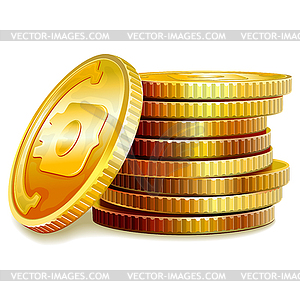 Golden Coins - vector image