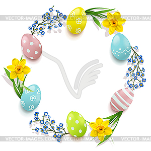 Easter Circular Concept - vector image