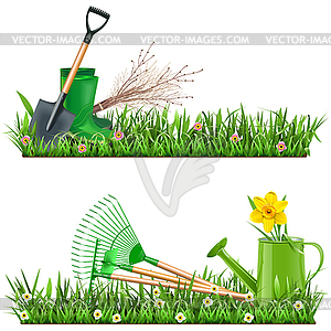 Gardening Borders - vector clipart