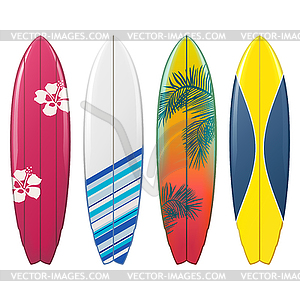 Surfboard Icons Set  - vector clipart / vector image