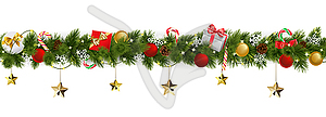 Christmas Branches Border - vector image