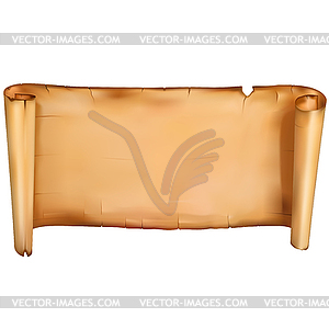 Empty Vintage Scroll - color vector clipart