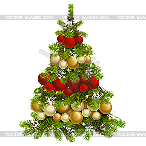 Christmas Fir Tree Concept - vector image