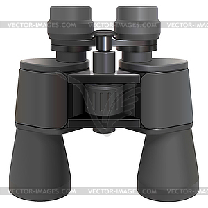 Black Binoculars Icon - vector clipart