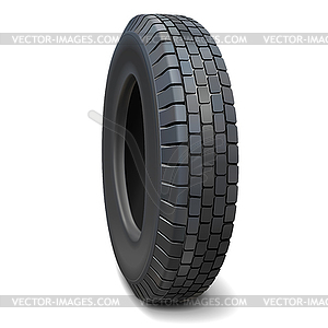 Vector Truck Tire Half Turn View - vector image