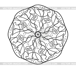 Abstraction graphic Mandala - vector image