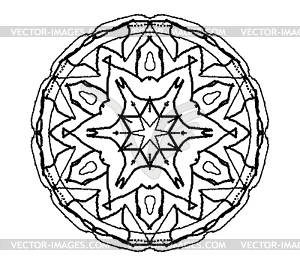 Abstraction graphic Mandala - vector clipart