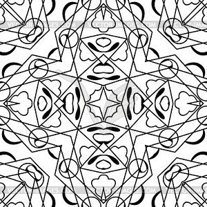 Abstraction decorative pattern for coloring - vector clipart