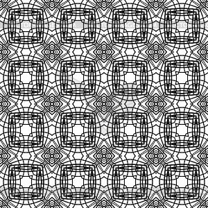 Seamless decorative pattern in a balck - white colors - vector image