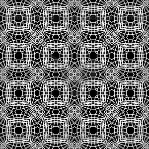 Seamless decorative pattern in a balck - white colors - vector clip art