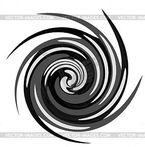 Abstraction decorative spiral - vector clipart