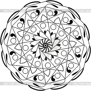 Abstraction graphic Mandala - vector image