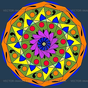 Decorative abstraction mandala - vector clip art