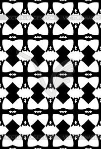 Seamlessdecorative pattern  black white  - vector image