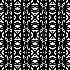 Seamless decorative pattern in a balck - white colors - vector image