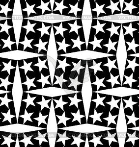 Seamless decorative pattern with a stars - vector clip art