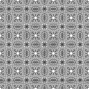 Seamless decorative pattern in a balck - white colors - vector clipart