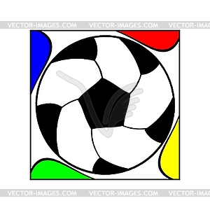 Seamless pattern with soccer balls - vector image