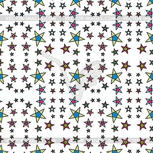 Seamless pattern with a five-pointed stars - vector clipart / vector image