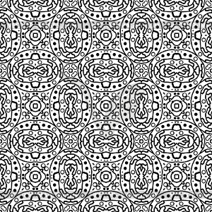 Seamless pattern in a black - white colors - vector image
