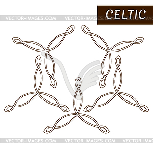 Sketch Celtic pattern - vector image