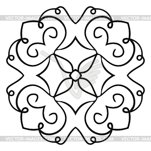 Ethnic symmetrical patterns - vector clipart