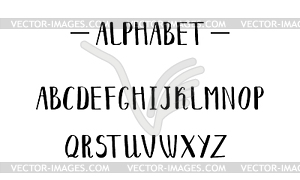 English alphabet drawn by hand - vector clip art
