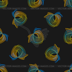 Seamless pattern with abstract apples - vector image