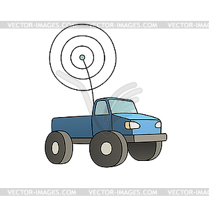 Rc car - vector clip art