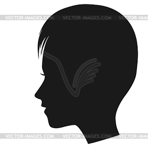 Woman profile - vector clipart / vector image