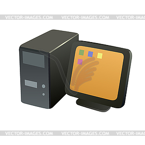 Personal computer - vector clipart