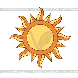 Sun symbol - vector clip art