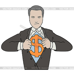 Super Businessman - vector image