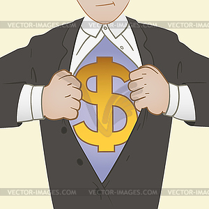 Super Businessman - vector clipart