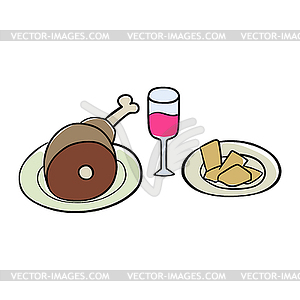 Handdrawn food - vector clipart