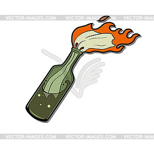 Molotov cocktail - vector clipart