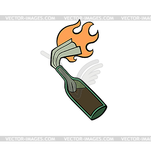 Molotov cocktail - vector clipart