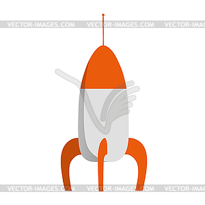 Isolated rocket - vector clipart