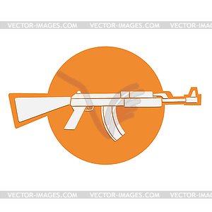 Automatic gun symbol - royalty-free vector image