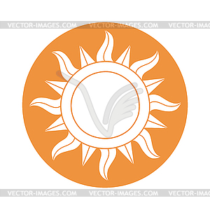 Sun symbol - vector clip art