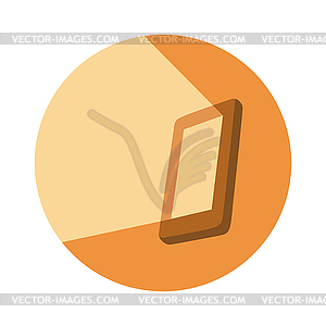 Light beam from screen - vector clipart