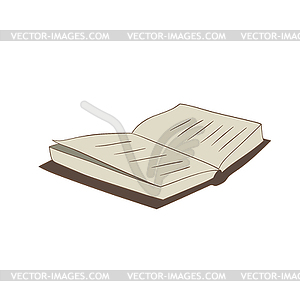 Open book - vector clipart