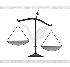 Isolated scales - vector image