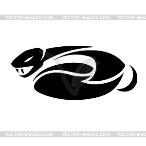 Snake tattoo - vector clipart